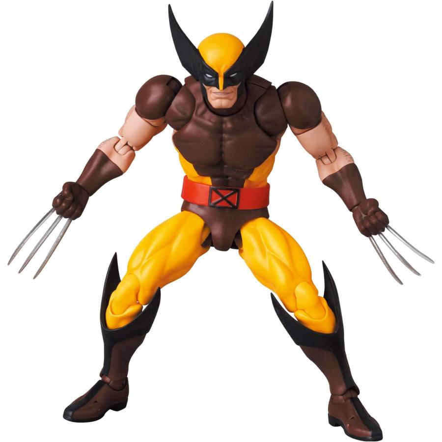 メディコム・トイ MAFEX マフェックス No.138 WOLVERINE ウルヴァリン (BROWN COMIC Ver.) 全高約145mm 塗装済み アクションフィギュア | MAFEX | 13