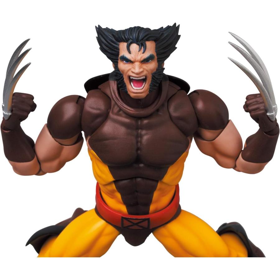 メディコム・トイ MAFEX マフェックス No.138 WOLVERINE ウルヴァリン (BROWN COMIC Ver.) 全高約145mm 塗装済み アクションフィギュア | MAFEX | 12