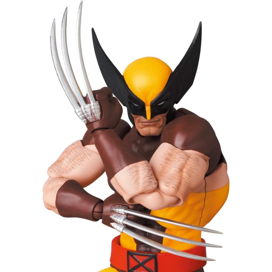 メディコム・トイ MAFEX マフェックス No.138 WOLVERINE ウルヴァリン (BROWN COMIC Ver.) 全高約145mm 塗装済み アクションフィギュア | MAFEX | 10