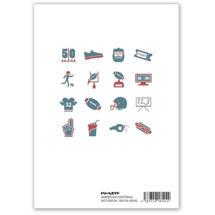 ドリームエイド アメリカンフットボールノート B5 5冊 : セカンド
