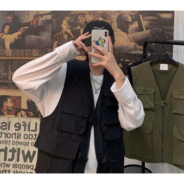 フィッシングベスト ミリタリーベスト 多機能ベスト メンズ レディース 男女兼用 釣り キャンプ 山登り ストリートファッション B1 セカンドコレクション 通販 Yahoo ショッピング