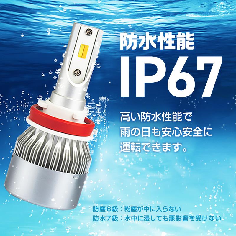 LEDバルブ ホワイト フォグランプ ヘッドライト 7600lm 6000K 3800lm H8 H9 H11 H16 白 車検対応 |  | 06
