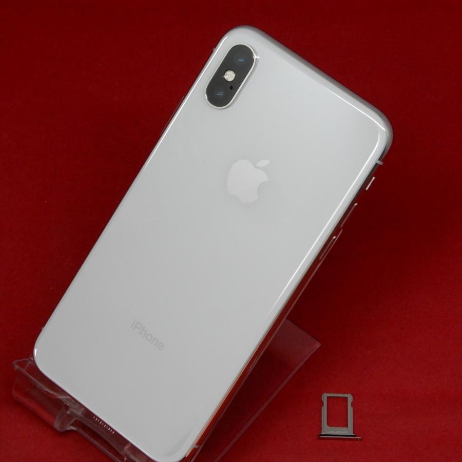Apple MQAY2J/A iPhone X 64GB auSIMロック解除済 シルバー : セコンド
