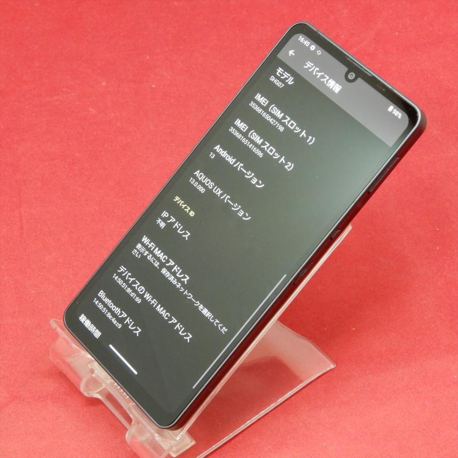 AQUOS sense SHARP sense6s SHG07 auSIMフリー 5G対応 ブラック