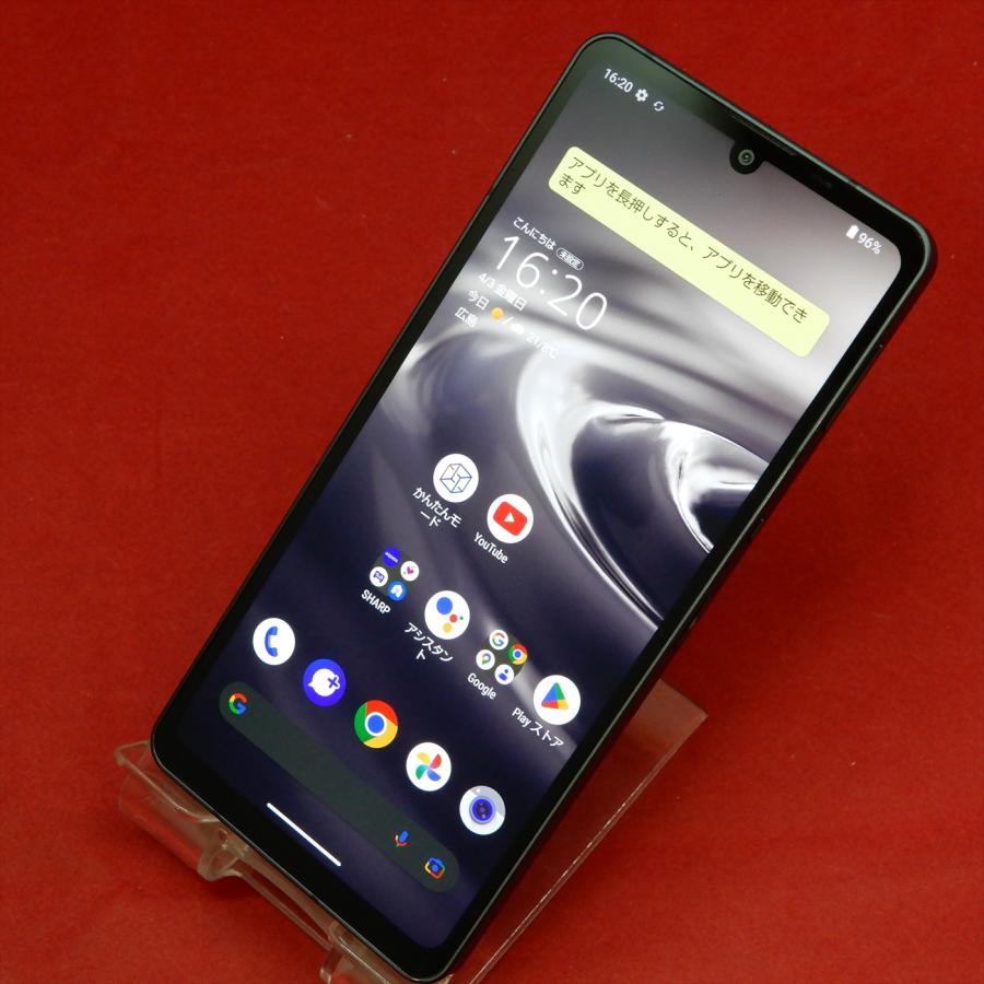 AQUOS sense SHARP sense6s SHG07 auSIMフリー ブラック : セコンド