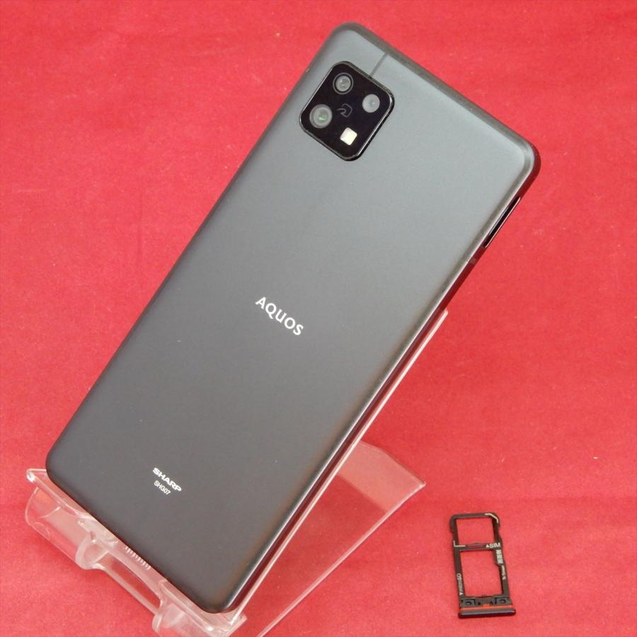 【外観美品】AQUOS sense6s SHG07 auSIMフリー AQUOS sense SHARP sense6s SHG07 auSIMフリー ブラック : セコンド