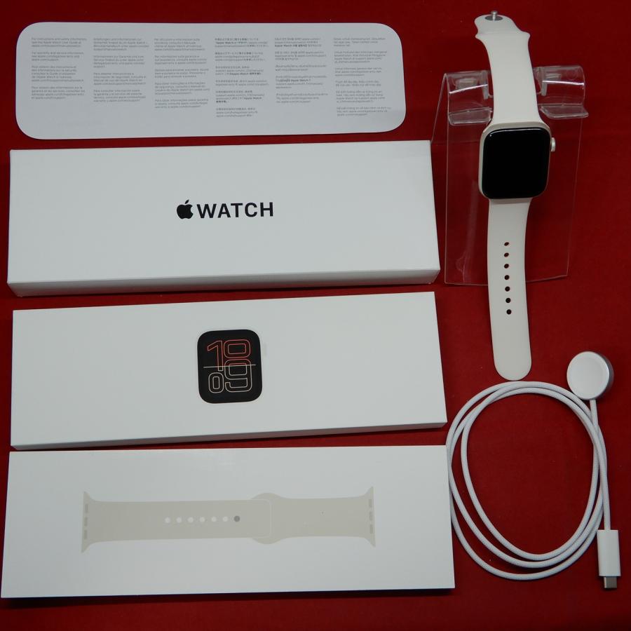 Apple Watch SE 3 GPSモデル 44mm MEHG4J/A スターライトスポーツ 
