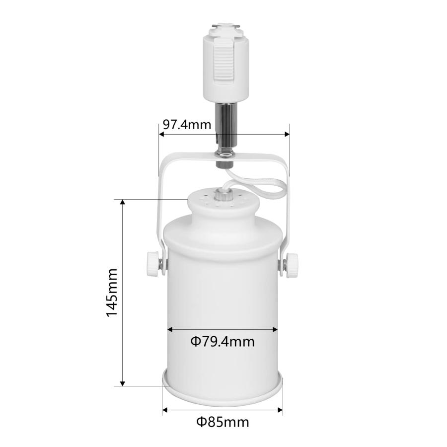 Dotoy ダクトレール スポットライト E26口金 LED対応 ダクトレール用照明器具 ライティングバー用器具 インテリア レールライト 一般家庭照 |  | 01