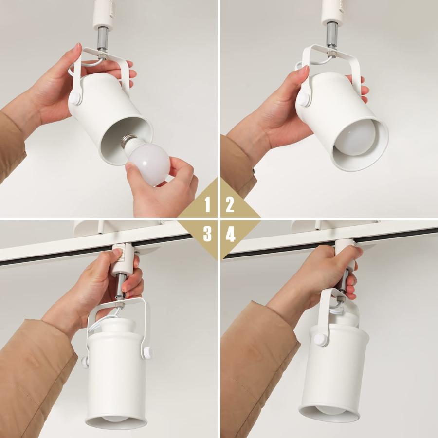 Dotoy ダクトレール スポットライト E26口金 LED対応 ダクトレール用照明器具 ライティングバー用器具 インテリア レールライト 一般家庭照 |  | 06