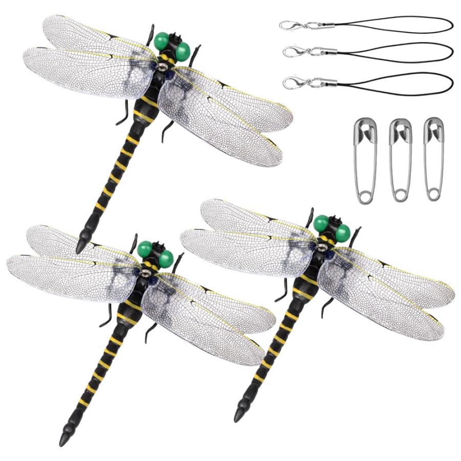 Ikiretmua 虫除けトンボ 鬼やんま君 オニヤンマ君 蜻蛉 虫よけ トンボ おにやんま オニヤンマ アウトドア キャンプ 釣り ベランダ 家庭菜 | 