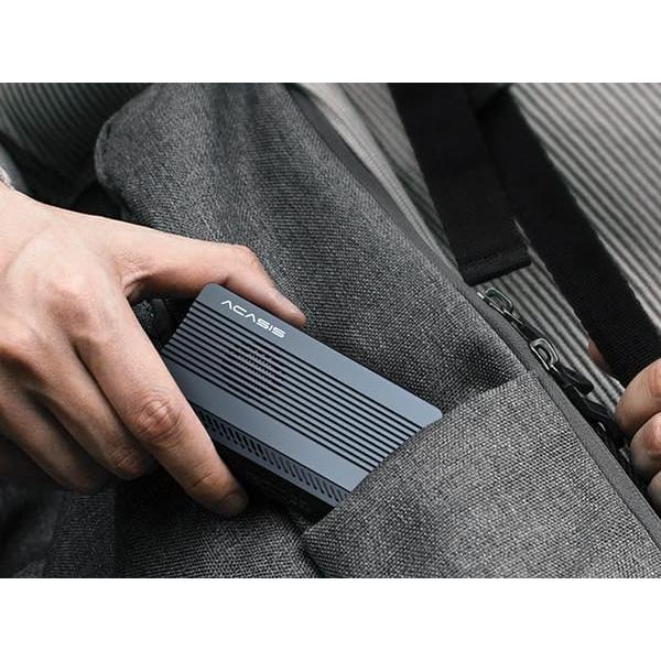 ACASIS 冷却ファン内蔵40Gbps M.2 SSD外付けケース,アルミ筐体 NVME