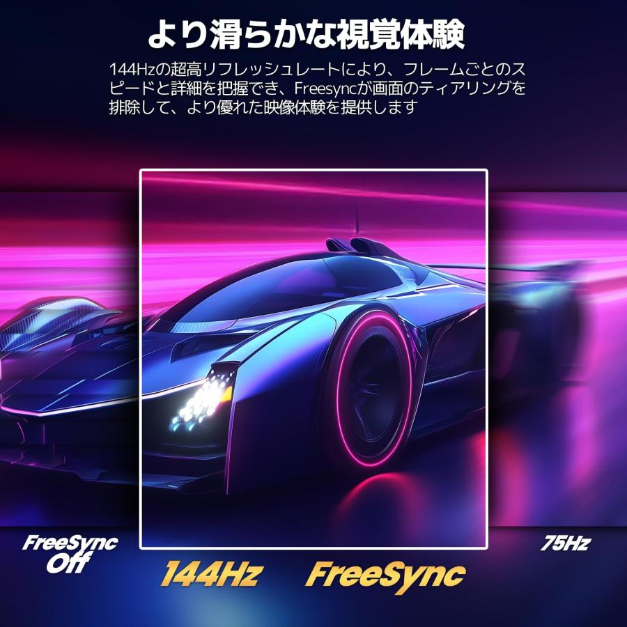 CRUA 湾曲 ゲーミング モニター 34インチ UWQHD(3440×1440P) 144Hz 99