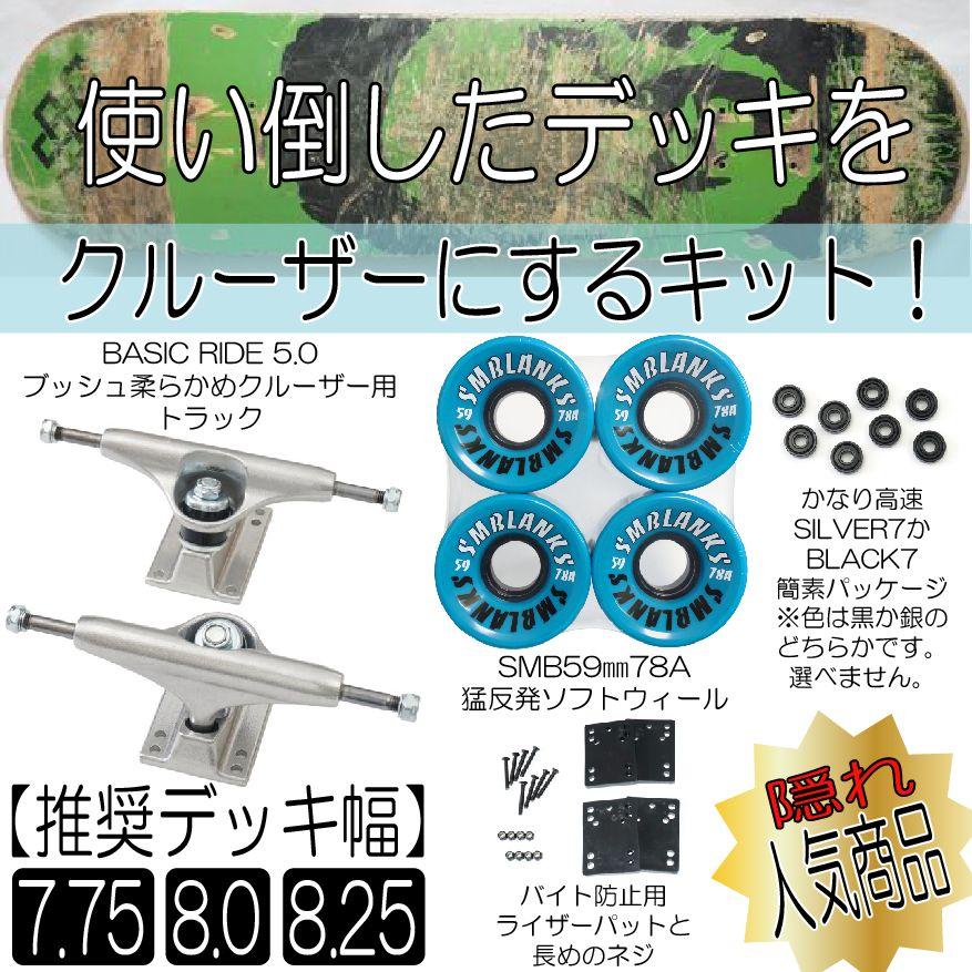 【激安】ボニー　リーダーパラレル　デッキ　2重スリーブ付き 用済みデッキ）を（クルーザーにするキット）駆動良いトラック+