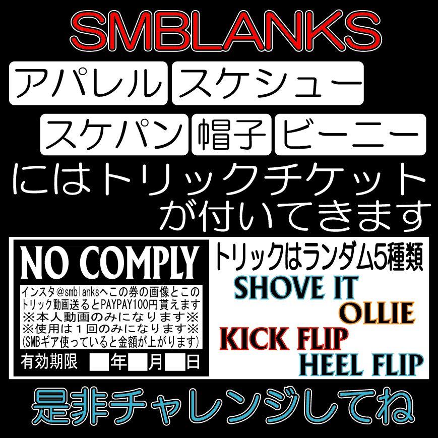 トリックチケット付)//頭が大きい人向き// SMロゴ BIGビーニー 黒