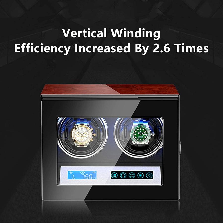 半額SALE／自動時計タッチスクリーン用ダブルウォッチワインダー