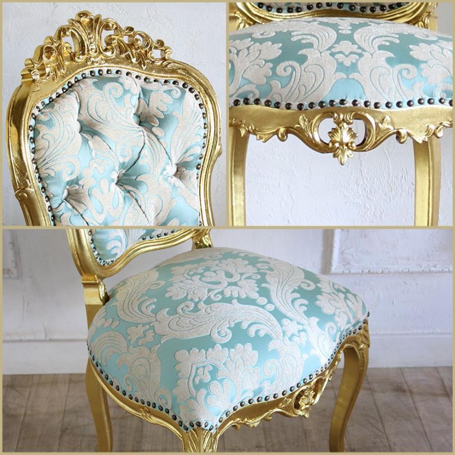 ロココ ダイニングチェア アンティーク 姫系 猫足 シングル