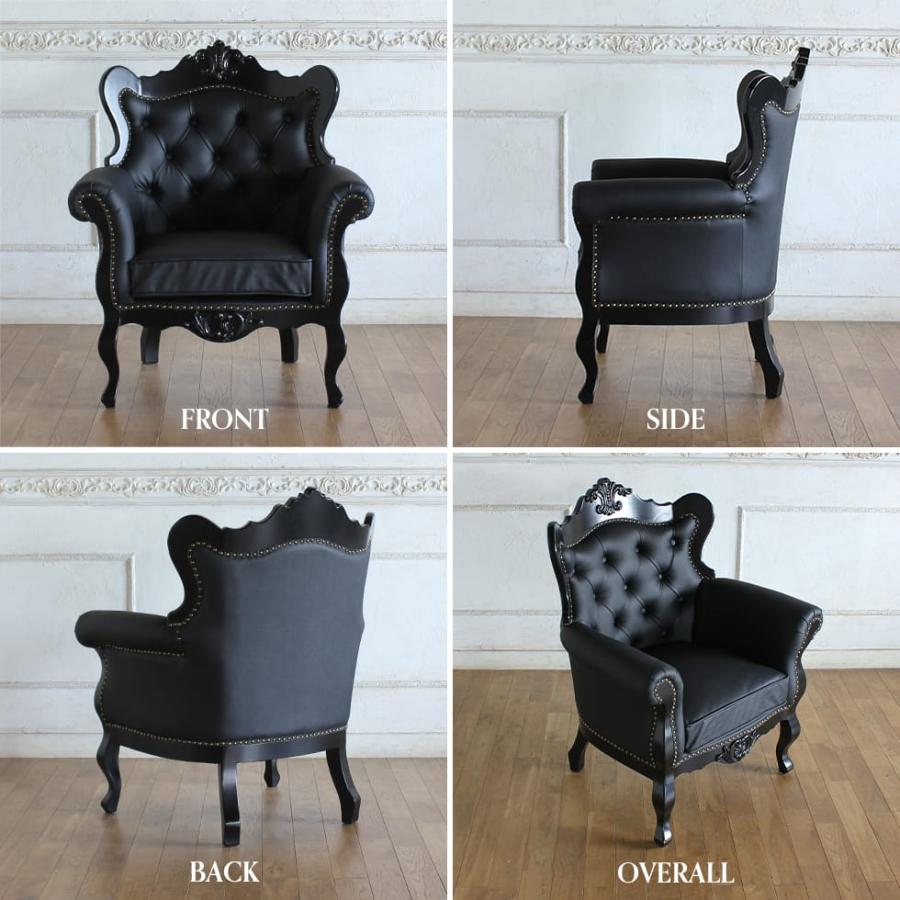 アンティーク風 ロココ調 姫系　猫脚 1 Pソファー 組み立て式 アンティーク風 ロココ調 姫系 猫脚 1 Pソファー 組み立て式