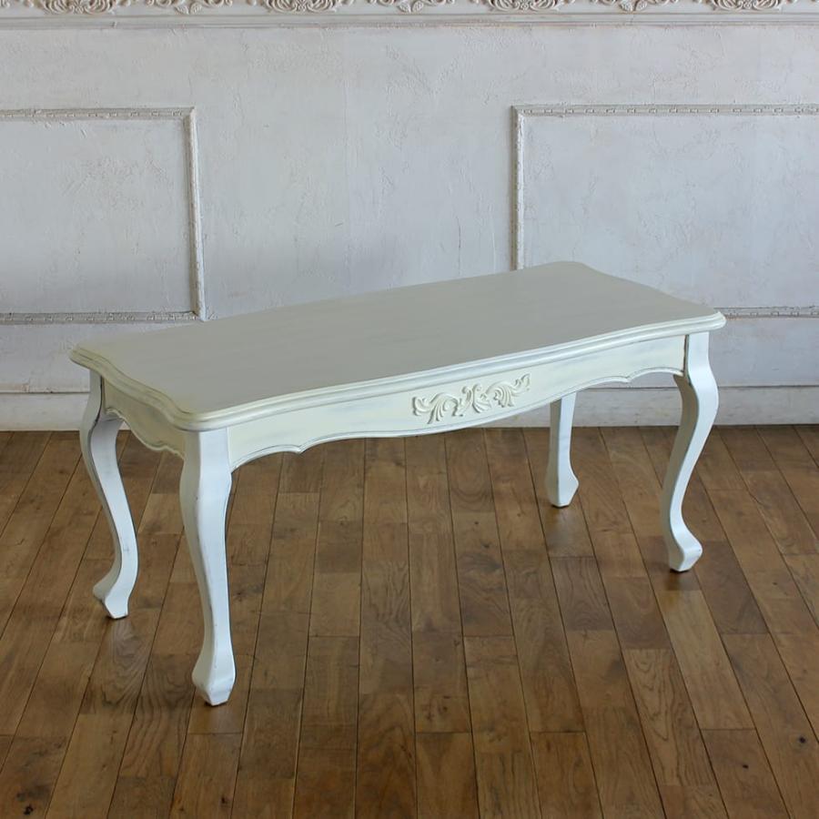 コーヒーテーブル 猫脚 ロココ調 彫刻家具 シャビーシック