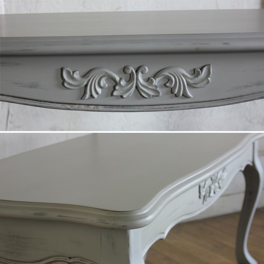 コーヒーテーブル 猫脚 ロココ調 彫刻家具 シャビーシック