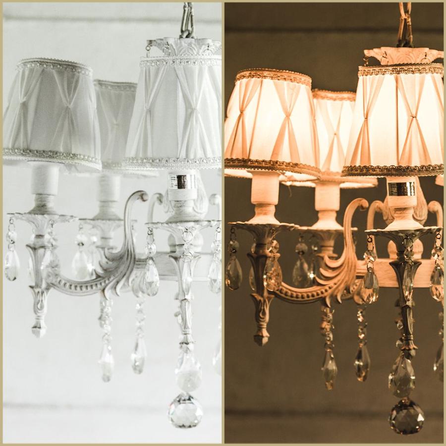 アンティーク調 シャンデリア 照明 天井 姫系 かわいい