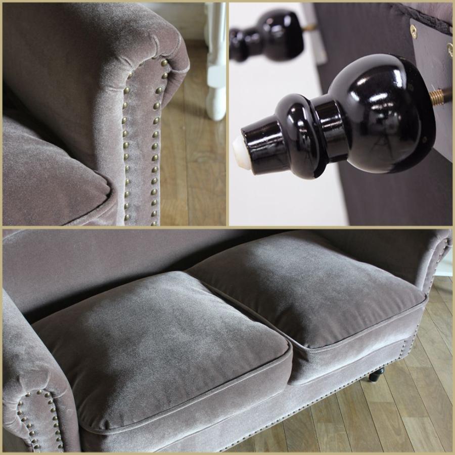 アンティーク調 ソファー 二人掛け コンパクト おしゃれ VINCENT