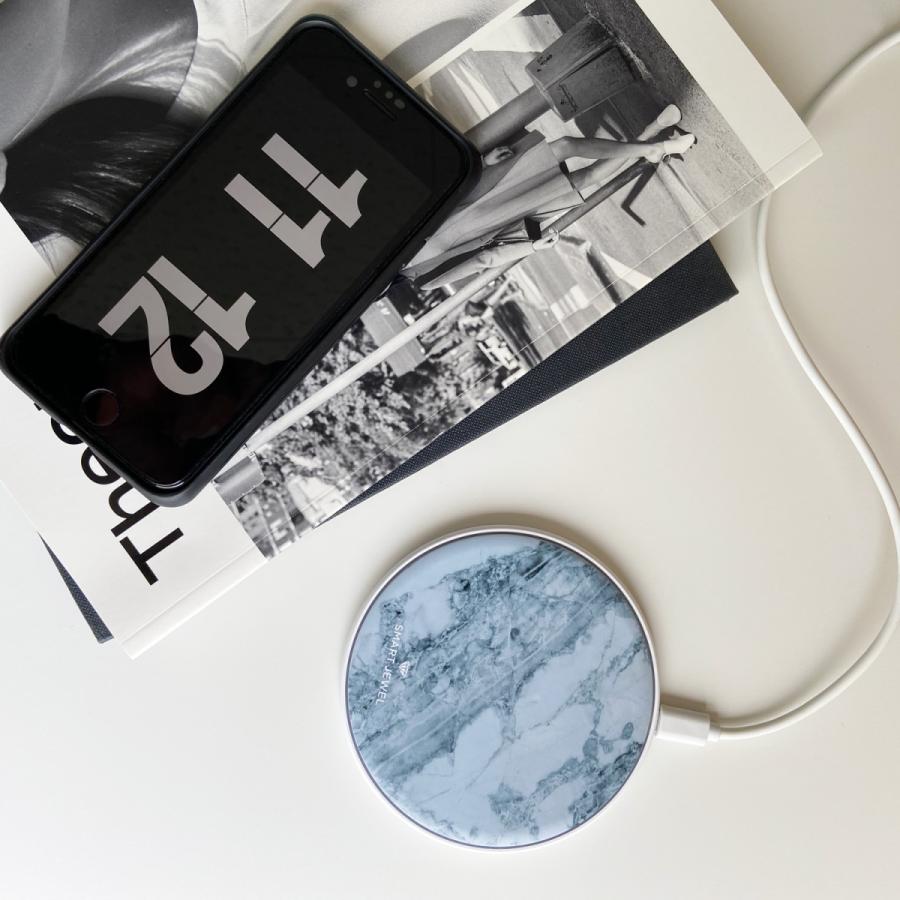 ワイヤレス充電器 ワイヤレスチャージャー 置くだけ充電 Qi対応機種 薄型 急速充電 モノクロ モノトーン 大理石 マーブル かわいい シンプル おしゃれ 女子 Mono Stone 3 Secret Store 通販 Yahoo ショッピング