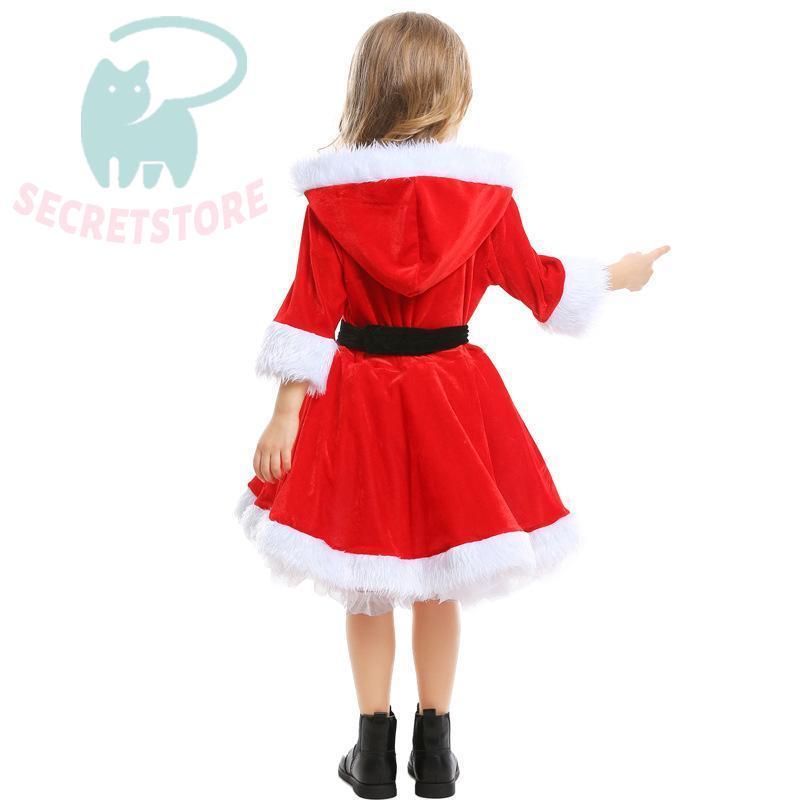 コスプレ 衣装 キッズ ワンピース コスプレ衣装 クリスマス 子供ドレス 女の子 子供服 サンタクロース クリスマスパーティー キッズこども 子ども コスプレ｜secretstore｜04