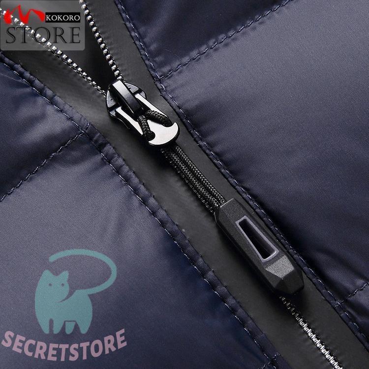 中綿 メンズ ダウンコート 厚手 防寒着 中綿コート アウター フード付き キルティング 冬服｜secretstore｜21