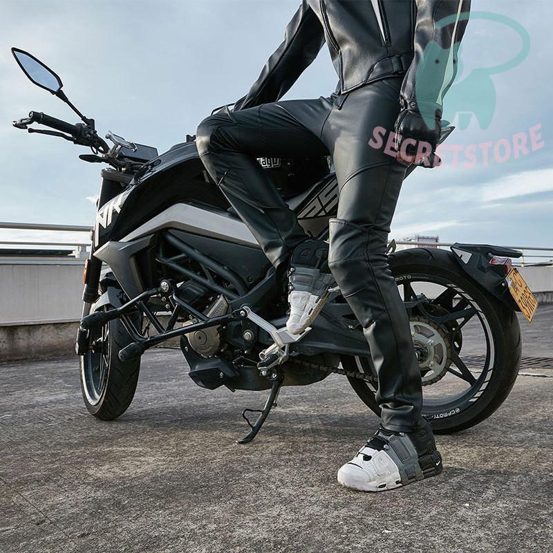 レザーパンツ メンズ 革パン PU レザー 裏ボア 裏起毛 バイク