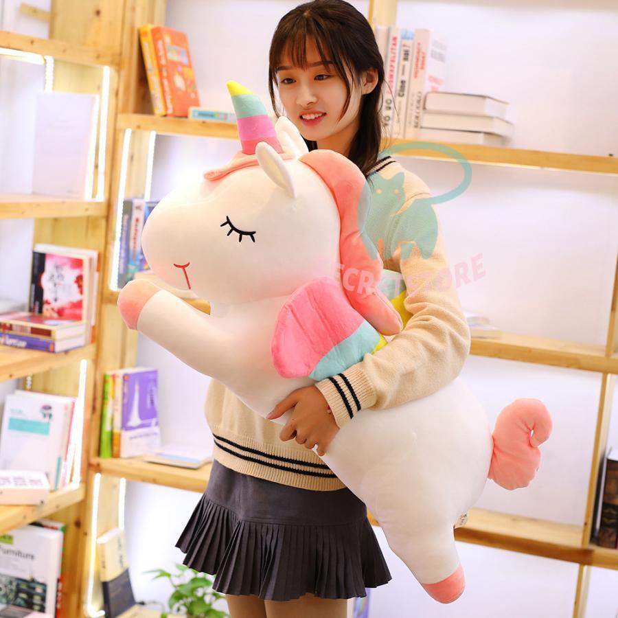 ユニコーン ぬいぐるみ 抱き枕 抱きまくら  かわいい 可愛い 気持ち良い ふわふわ 誕生日プレゼント インテリア グッズ50cm｜secretstore｜02