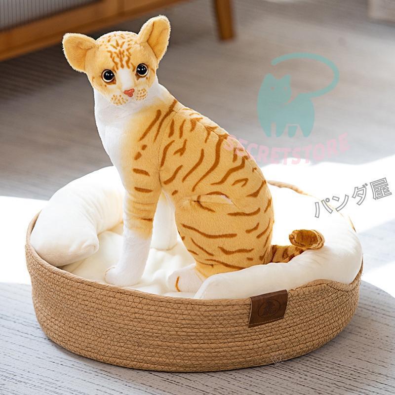 レトロ　ぬいぐるみ　ネコ　とら　動物のあかちゃん　ペット　可愛い　リアル 鳴く ねこ 4歳 かわいい 猫 リアル おもちゃ 電子ペット