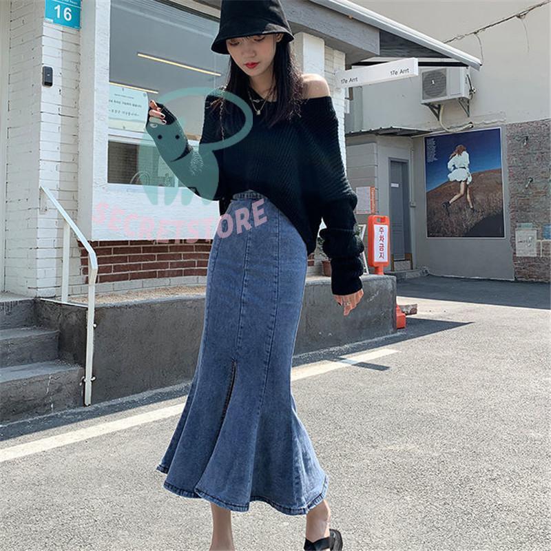 デニムスカート マーメイドスカート レディース タイトスカート
