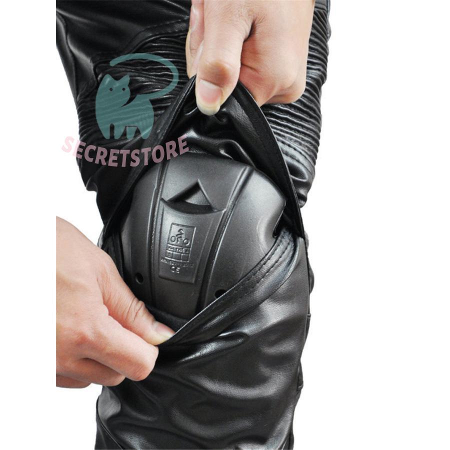 レザー製バイクパンツ プロテクター付き バイク レディース プロテクター付き レザーパンツ[FRP-40