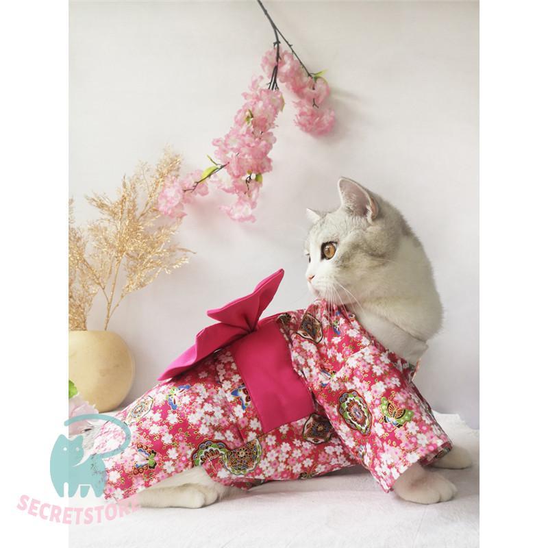 夏浴衣風(白×黄色)わんちゃん猫ちゃん用襟つき首輪 めんそ〜れ♪沖縄 かりゆしな首輪 猫ちゃん ワンちゃん リード