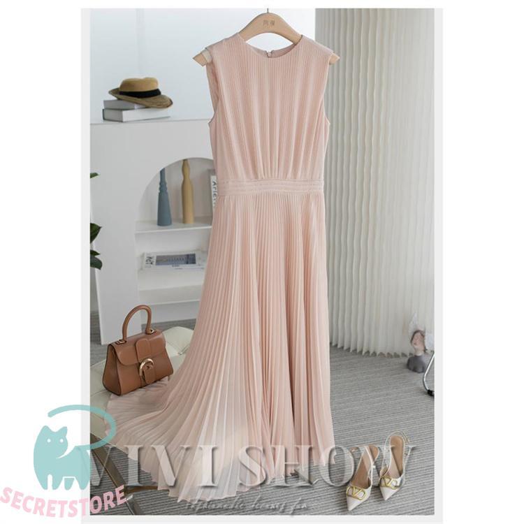 マキシ丈ワンピース レディース シフォンワンピース