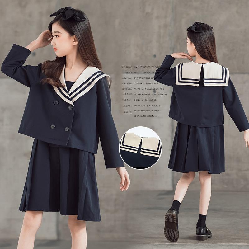 2点セット スーツ 女の子スーツ セーラー服 スクール制服 JK
