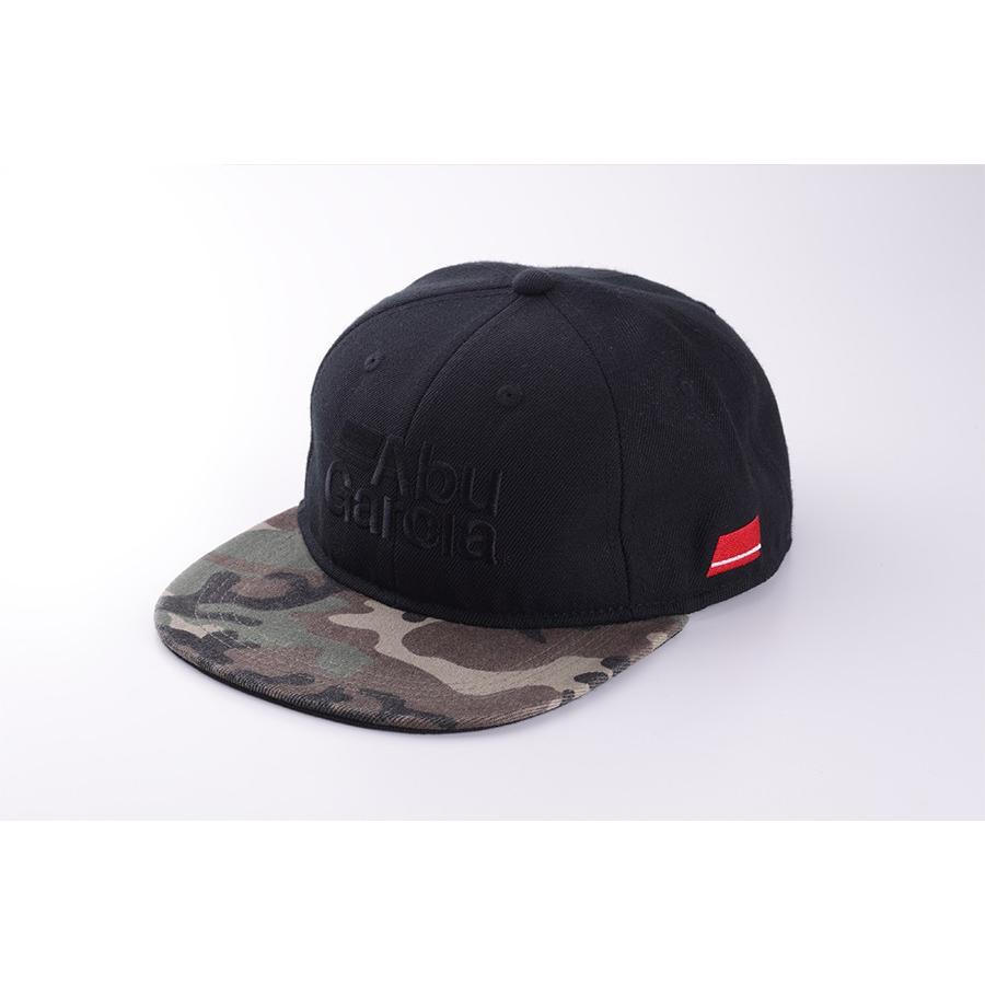 アブガルシア（ＡｂｕＧａｒｃｉａ）　フラットビルキャップ　ブラック×Ｗカモ | Abu Garcia
