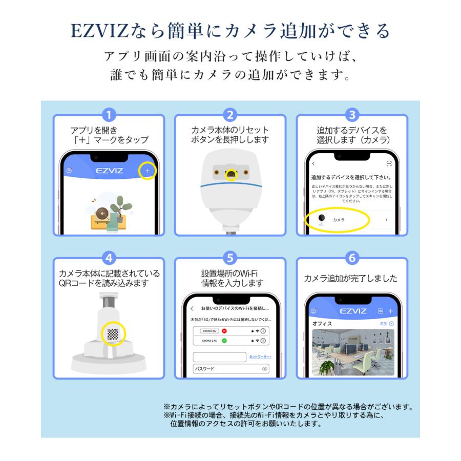 EZVIZ 防犯カメラ 屋外 ネットワークカメラ 家庭用 EZVIZ wifi