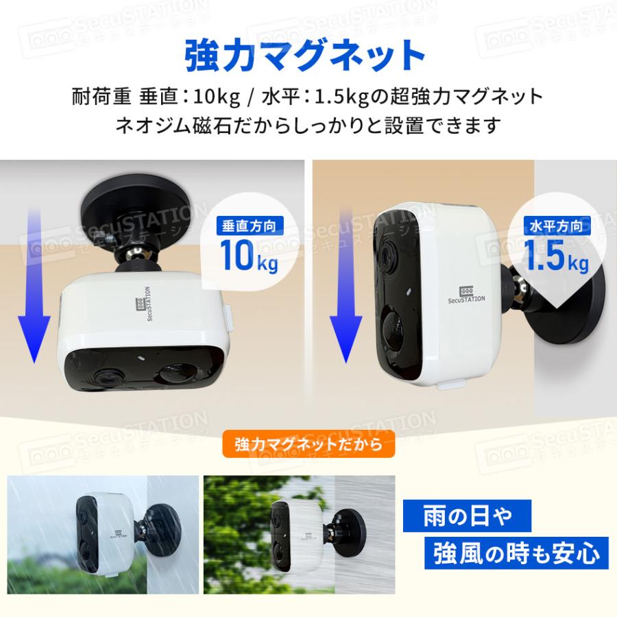 SecuSTATION 見守りカメラ バッテリーカメラ トレイルカメラ ソーラー