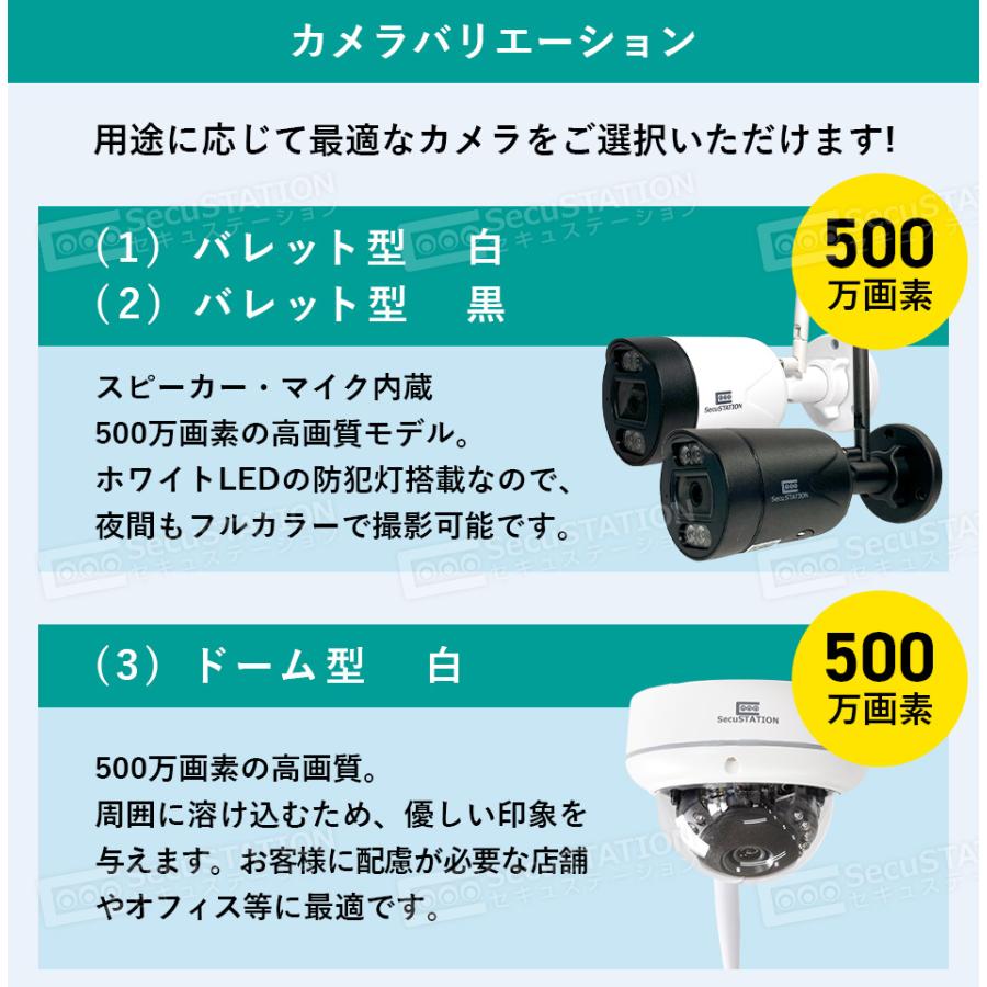 SecuSTATION 防犯カメラ 屋外 監視カメラ セット 家庭用 wifi SecuSTATION 防犯カメラ 屋外 監視カメラ セット 家庭用 wifi