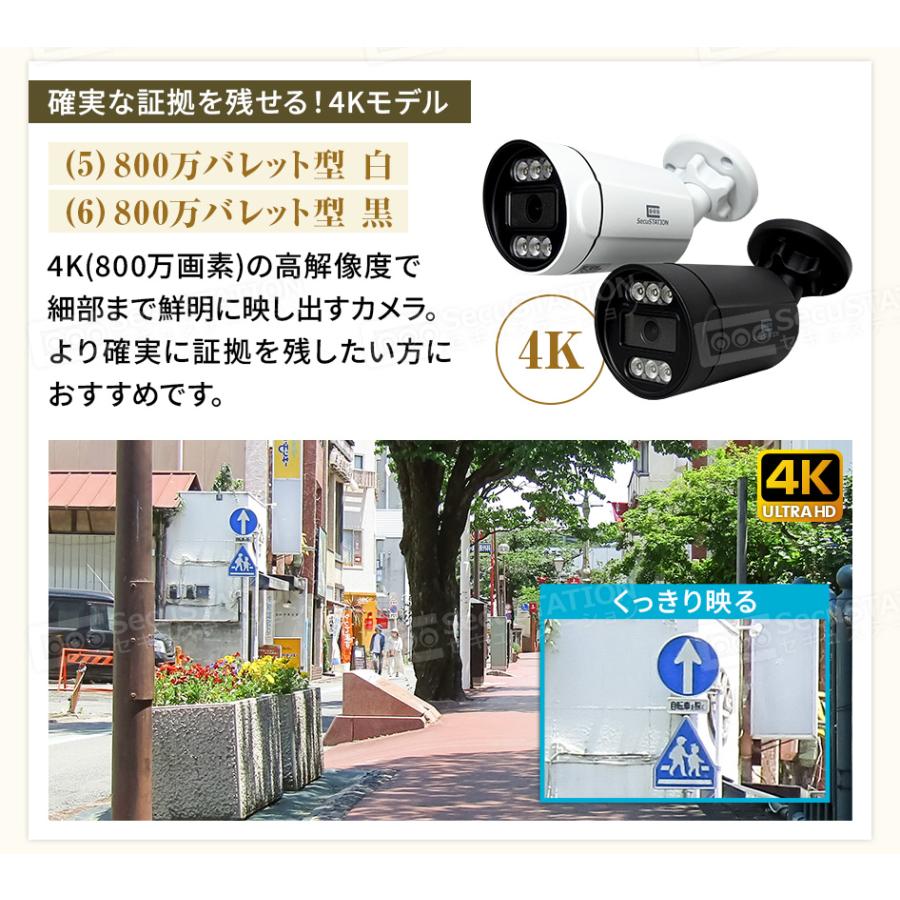 SecuSTATION 防犯カメラ 屋外 セット 家庭用 PoE 赤外線モード