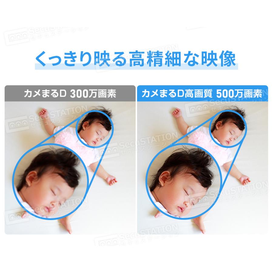 SecuSTATION 見守りカメラ ペットカメラ ベビーモニター 犬猫 家庭用