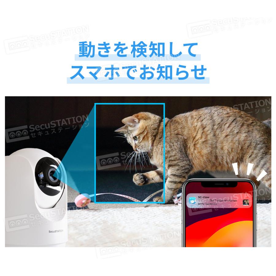 猫監視カメラ ペット監視カメラ みてるちゃん猫・みてるちゃん猫 自動追跡 WTW-NEKO