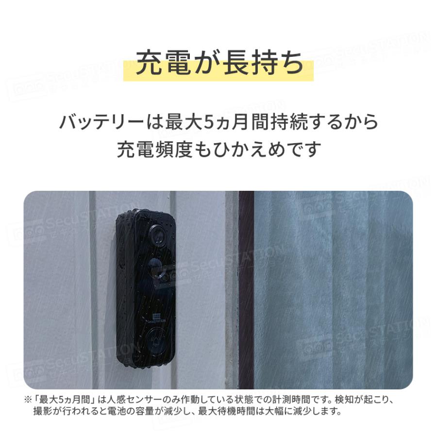SecuSTATION インターホン ドアホン ワイヤレスチャイム 玄関 ドアベル