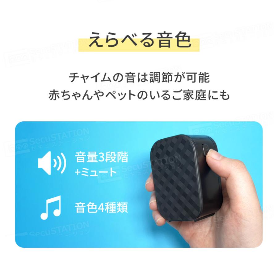 インターホン ドアホン ワイヤレスチャイム 玄関 ドアベル カメラ付き 工事不要 防水 ピンポン 呼び鈴 センサー 介護 無線 スマホでドアホン MI73(A)の画像