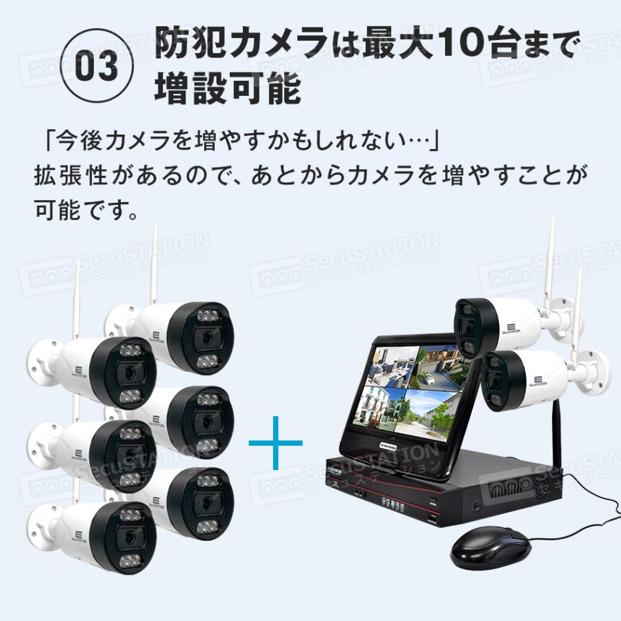 SecuSTATION 防犯カメラ 屋外 セット 家庭用 ワイヤレス wifi SecuSTATION 防犯カメラ 屋外 セット 家庭用 ワイヤレス wifi
