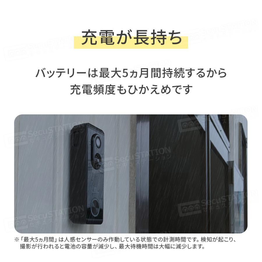 SecuSTATION インターホン ドアホン ワイヤレスチャイム 玄関