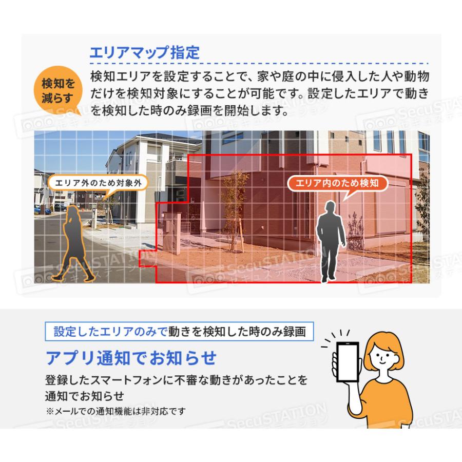 防犯カメラ 屋外 セット 監視カメラ 家庭用 PoE 赤外線 スマホ 電源不要 AI検知 4K 8台まで ネット環境不要 DZ88K | SecuSTATION | 18