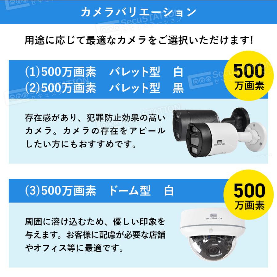 SecuSTATION 防犯カメラ 屋外 セット 監視カメラ 家庭用 PoE SecuSTATION 防犯カメラ 屋外 セット 監視カメラ 家庭用 PoE