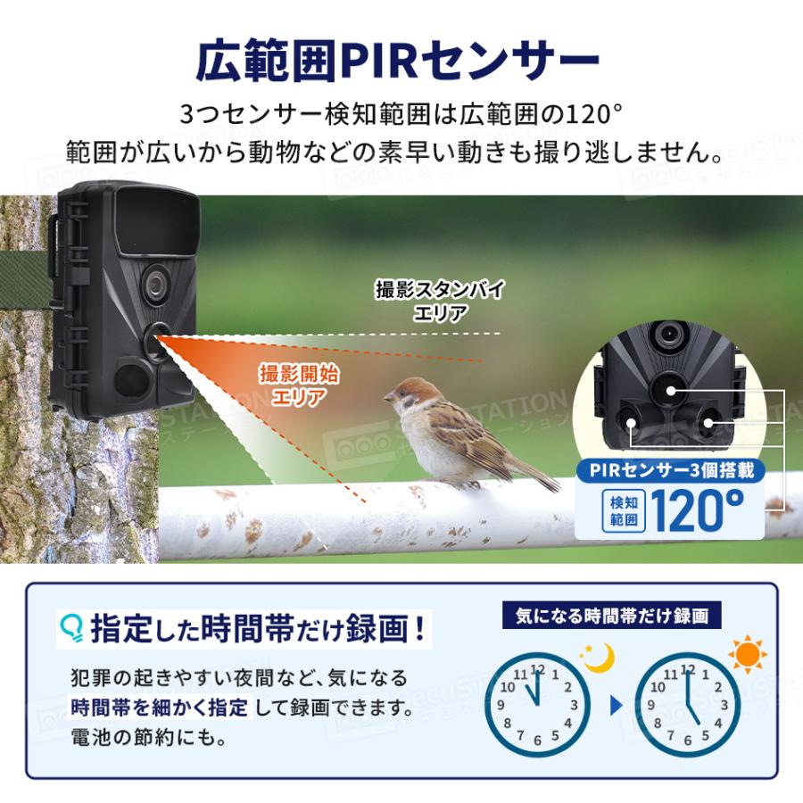 SecuSTATION 防犯カメラ トレイルカメラ 小型カメラ 熊 獣害 家庭用